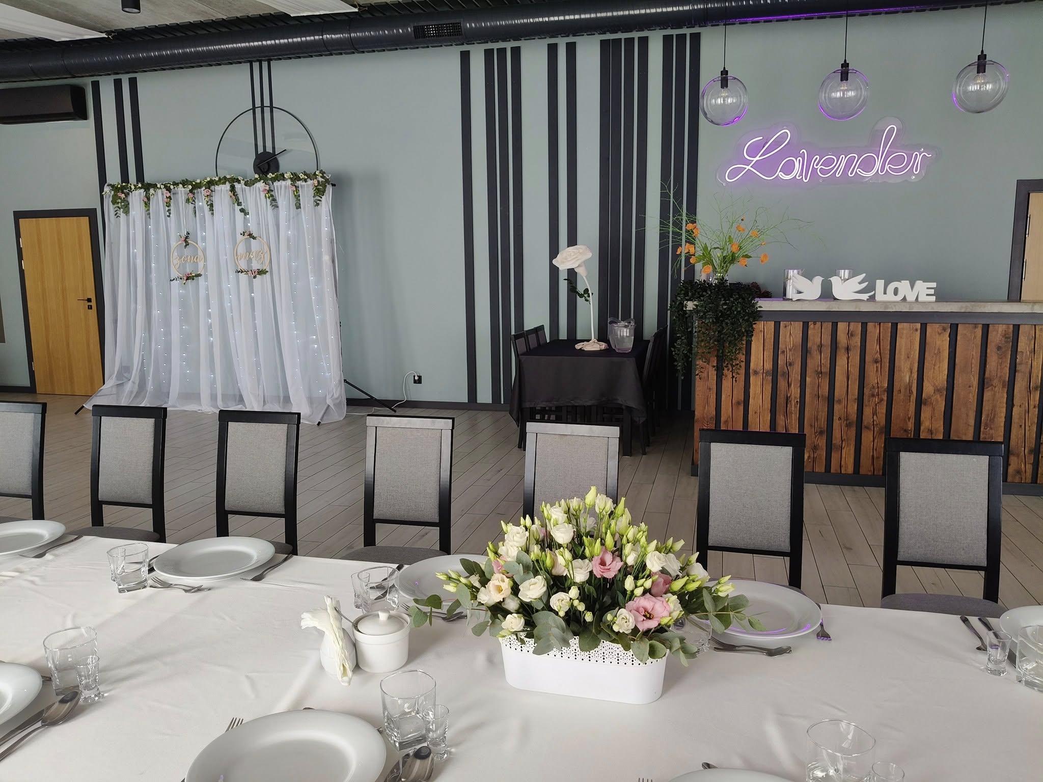 wystrój sali na weselę